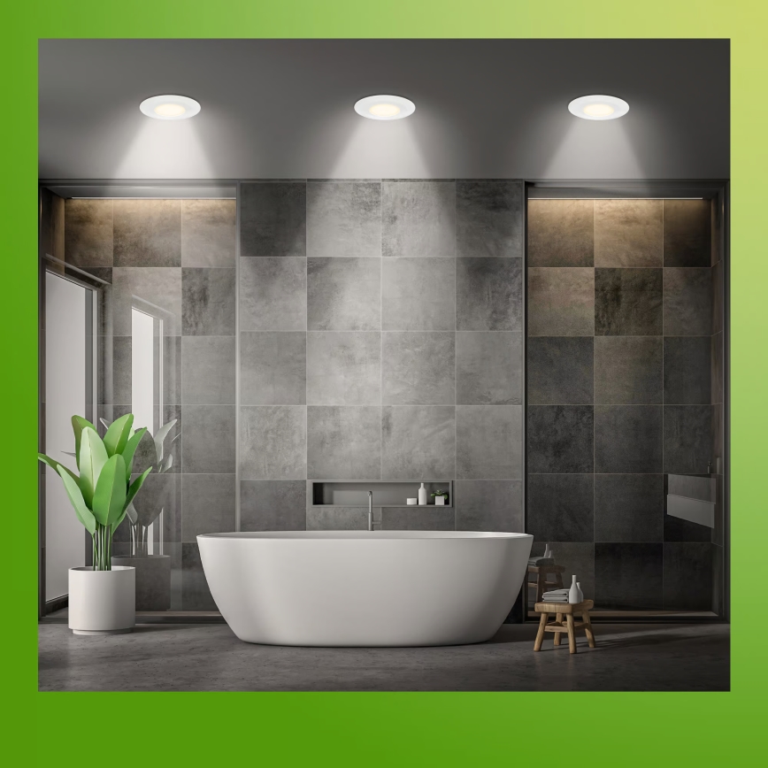 Briloner 7589036 - Conjunto de 3 spots LED dimerizáveis para casa de banho KLIRA LED/4,9W/230V 2500/3000/4000K IP44 branco