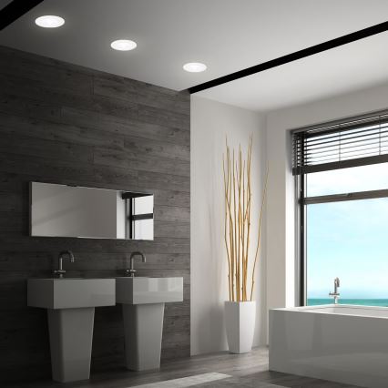 Briloner 7605036 - Conjunto 3xLED Candeeiro de encastrar para casa de banho LED/4,9W/230V 2700/4000/6500K IP44 branco