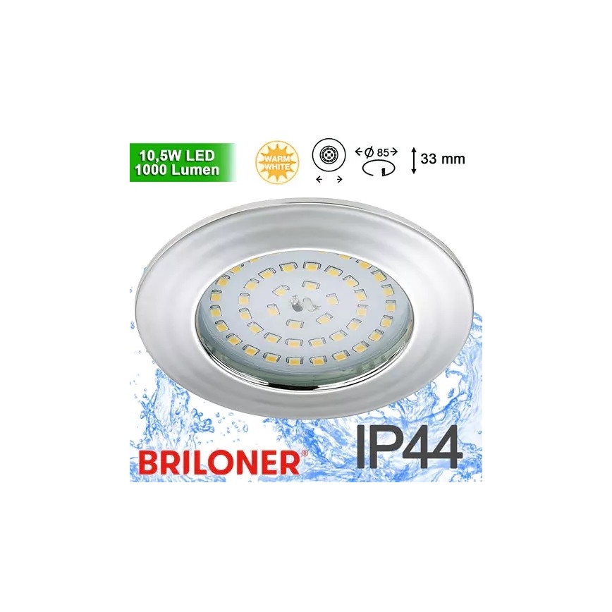 Briloner 8310-018 - Foco de encastrar de casa de banho LED LED/10,5W/230V IP44