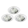 Briloner 8312-039 - CONJUNTO 3x Foco de encastrar de casa de banho LED LED/5W/230V IP23