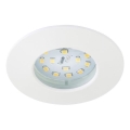 Briloner 8316-016 - Luminária de embutir para casa de banho LED regulável, LED/5,5W/230V IP44, branca