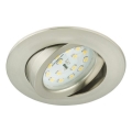 Briloner 8317-012 - Luminária de embutir LED dimerizável para casa de banho LED/5,5W/230V IP23 cromo mate