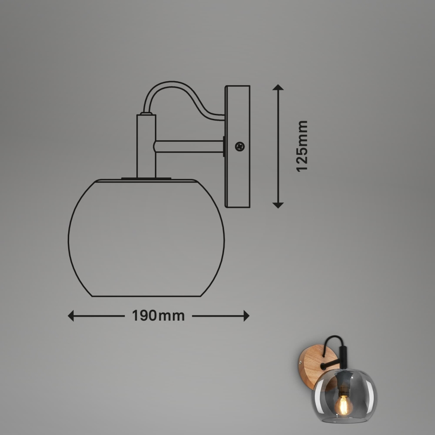 Briloner - Aplique de parede KYRO 1xE14/10W/230V