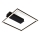 Briloner - Candeeiro de tecto LED FRAME LED/14W/230V 3000K 30x32 cm preto