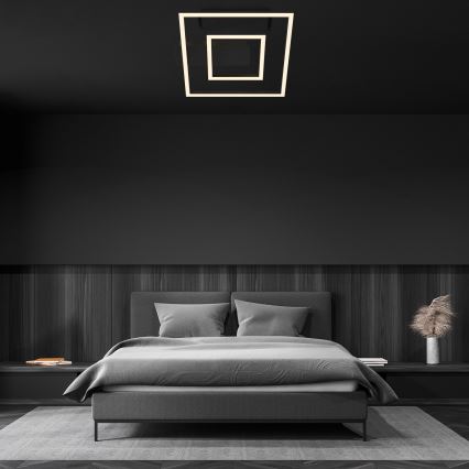 Briloner - Candeeiro de teto LED FRAME LED/22W/230V 3000K 30x32 cm preto