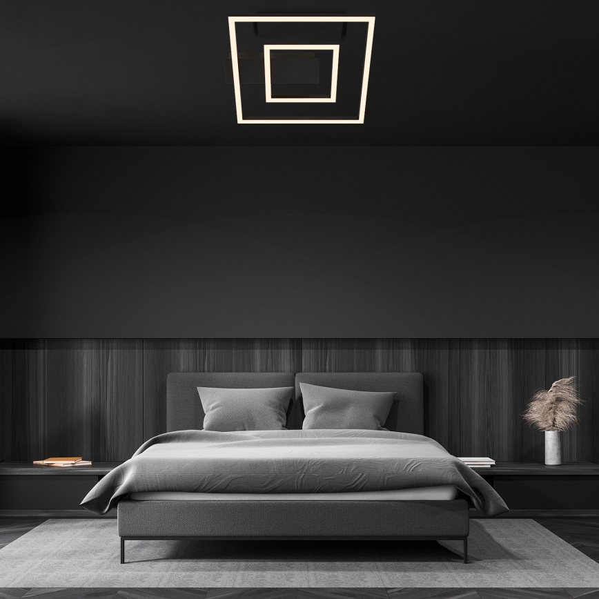 Briloner - Candeeiro de teto LED FRAME LED/22W/230V 3000K 30x32 cm preto