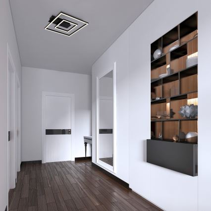 Briloner - Candeeiro de teto LED FRAME LED/22W/230V 3000K 30x32 cm preto