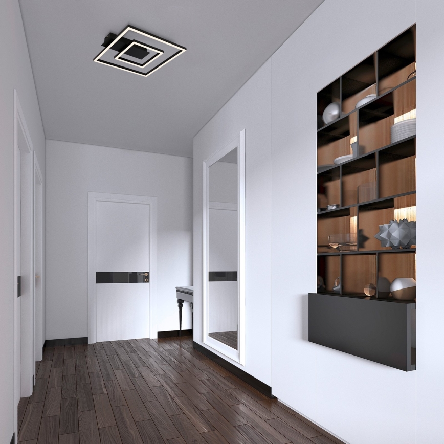 Briloner - Candeeiro de teto LED FRAME LED/22W/230V 3000K 30x32 cm preto
