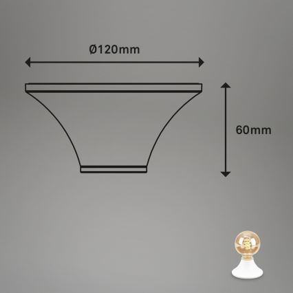 Briloner - Candeeiro de teto para casa de banho 1xE27/10W/230V IP44 branco