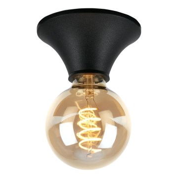 Briloner - Candeeiro de teto para casa de banho 1xE27/10W/230V IP44 preto