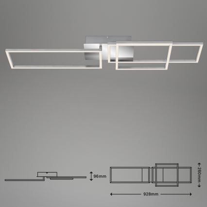 Briloner - Candelabro integrado LED com regulação FRAME LED/44W/230V
