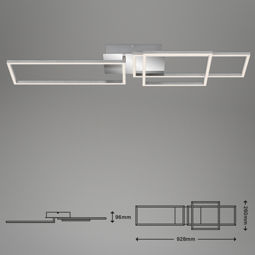 Briloner - Candelabro integrado LED com regulação FRAME LED/44W/230V