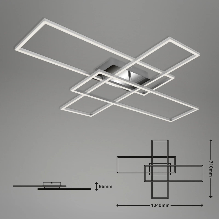 Briloner - Candelabro integrado LED com regulação FRAME LED/50W/230V