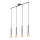 Briloner - Candelabro suspenso LONGA 4xE27/60W/230V prateado