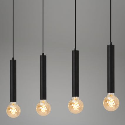 Briloner - Candelabro suspenso LONGA 4xE27/60W/230V preto