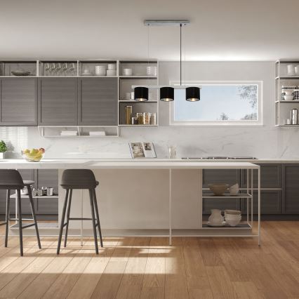 Briloner - Candelabro suspenso LURI 3xE14/25W/230V árvore da borracha