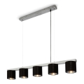 Briloner - Candelabro suspenso LURI 5xE14/25W/230V árvore da borracha