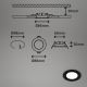 Briloner - CONJUNTO 3x Foco de encastrar de casa de banho LED LED/3W/230V IP23
