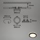 Briloner - CONJUNTO 3x Foco de encastrar de casa de banho LED LED/3W/230V IP44