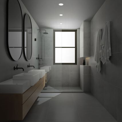 Briloner - CONJUNTO 3x Foco de encastrar de casa de banho LED com regulação LED/4,8W/230V 3000-6500K IP44 + controlo remoto