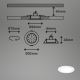 Briloner - CONJUNTO 3x Foco de encastrar de casa de banho LED com regulação LED/4,8W/230V 3000-6500K IP44 + controlo remoto