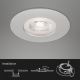 Briloner- CONJUNTO 3x Foco de encastrar de casa de banho LED LED/4,9W/230V IP44 prateado