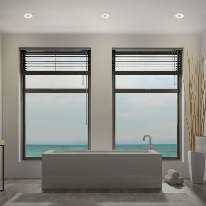 Briloner - CONJUNTO 3x Foco de encastrar de casa de banho LED LED/6W/230V IP44 cromado