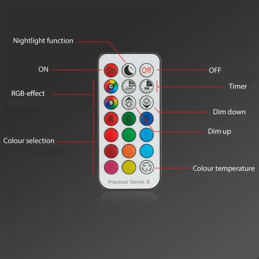 Briloner - CONJUNTO 3x LED RGBW Foco de encastrar de casa de banho com regulação LED/4,8W/230V 3000-6500K IP65 + controlo remoto