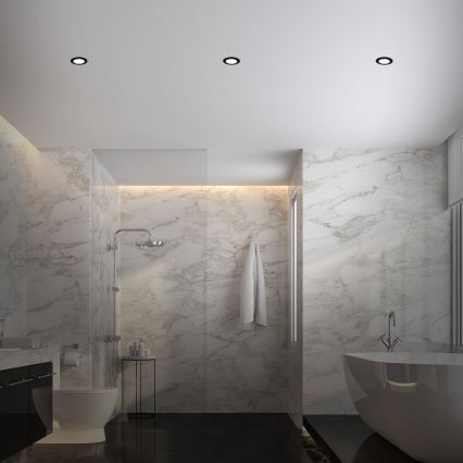 Briloner - CONJUNTO 3x LED RGBW Foco de encastrar de casa de banho com regulação LED/4,8W/230V 3000-6500K IP65 + controlo remoto