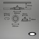Briloner - CONJUNTO 3x LED RGBW Foco de encastrar de casa de banho com regulação LED/4,8W/230V 3000-6500K IP65 + controlo remoto
