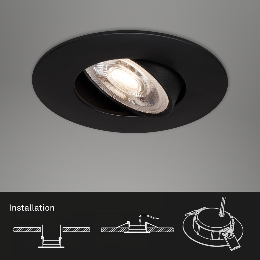 Briloner - CONJUNTO 3x Iluminação de casa de banho LED com regulação LED/4,9W/230V IP23