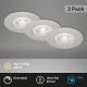 Briloner - CONJUNTO 3x Iluminação de casa de banho LED com regulação LED/4,9W/230V IP44