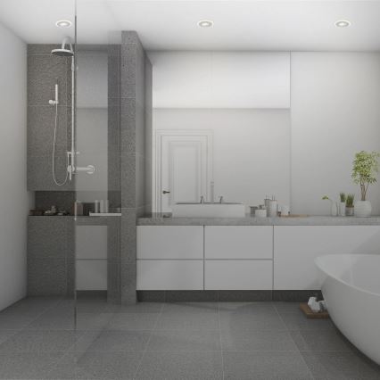 Briloner - CONJUNTO 3x LED RGBW Foco de encastrar de casa de banho com regulação LED/5W/230V 3000-6500K IP44 + controlo remoto