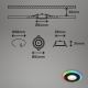 Briloner - CONJUNTO 3x LED RGBW Foco de encastrar de casa de banho com regulação LED/5W/230V 3000-6500K IP44 + controlo remoto