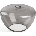 Briloner - Cúpula de vidro de substituição para lustre SEVENTIES E27, cinzento fumado