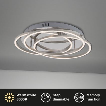 Briloner - Iluminação de teto LED com regulação FRAMES LED/60W/230V cromado brilhante