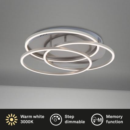 Briloner - Iluminação de teto LED com regulação FRAMES LED/60W/230V cromado mate