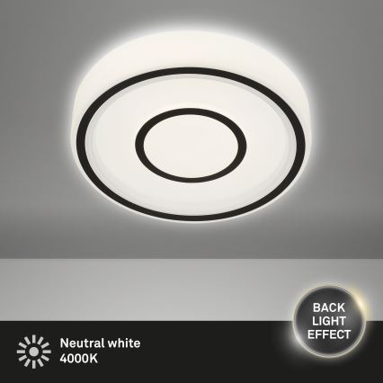 Briloner - Iluminação de teto LED SIRKEL LED/12W/230V preto