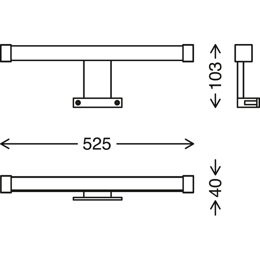 Briloner - Iluminação LED para espelho de banheiro SPLASH LED/10W/230V IP44