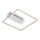 Briloner - Luminária de teto LED com sensor de movimento e de crepúsculo FRAME LED/14W/230V 3000K 30x32 cm cromado fosco