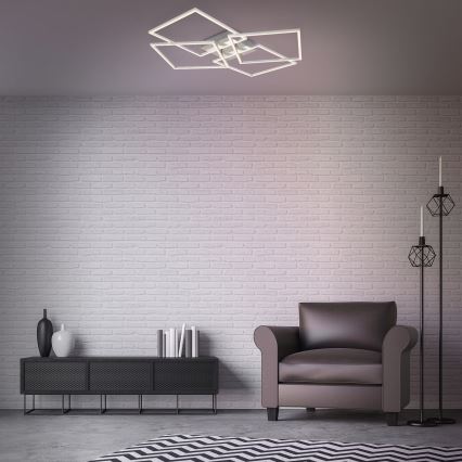Briloner - Lustre de teto LED dimável FRAME 4xLED/12W/230V