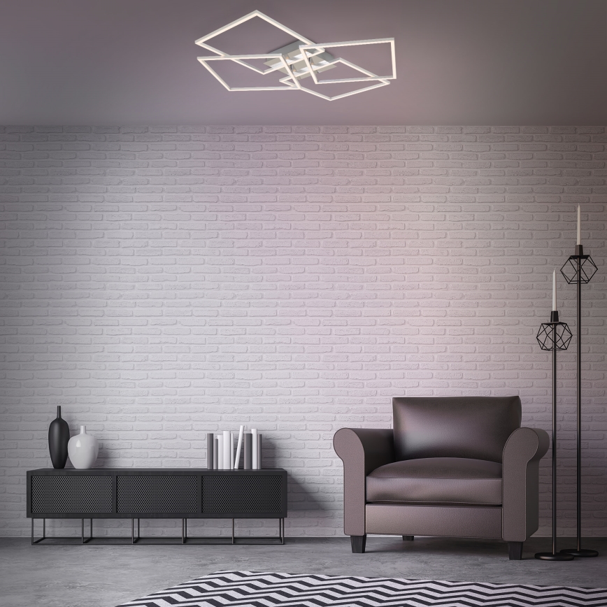 Briloner - Lustre de teto LED dimável FRAME 4xLED/12W/230V