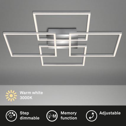 Briloner - Lustre de teto LED dimável FRAME 4xLED/12W/230V