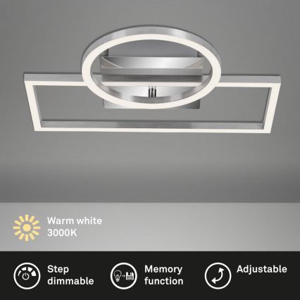 Briloner - Plafon LED regulável FRAMES LED/19W/230V