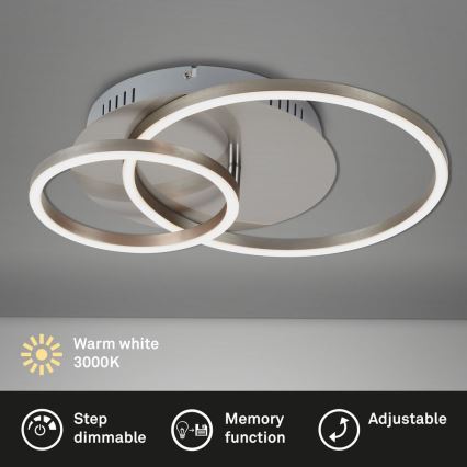 Briloner - Luminária de teto LED regulável FRAMES LED/24,5W/230V