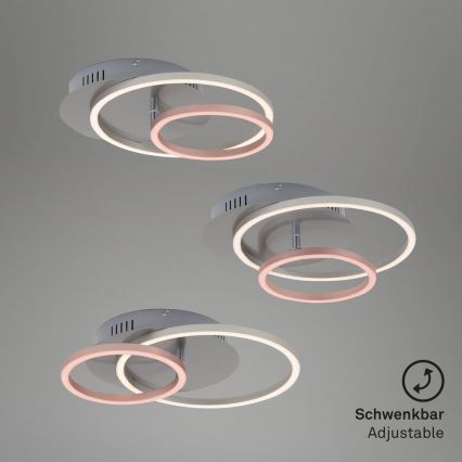 Briloner - Luminária de teto LED regulável FRAMES LED/24,5W/230V