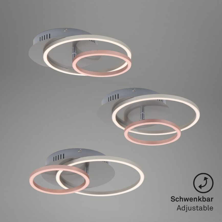 Briloner - Luminária de teto LED regulável FRAMES LED/24,5W/230V