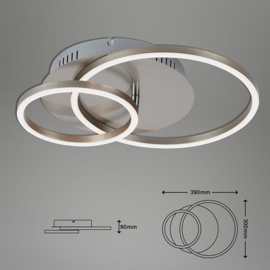 Briloner - Luminária de teto LED regulável FRAMES LED/24,5W/230V