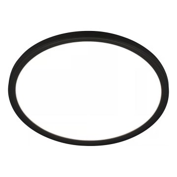 Briloner - Luminária de teto para casa de banho com sensor de movimento MOVE LED/18W/230V IP44 Ø 29 cm preta