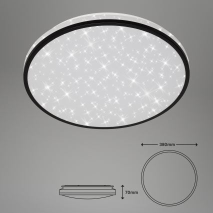 Briloner - Plafon LED STARRY SKY LED/24W/230V